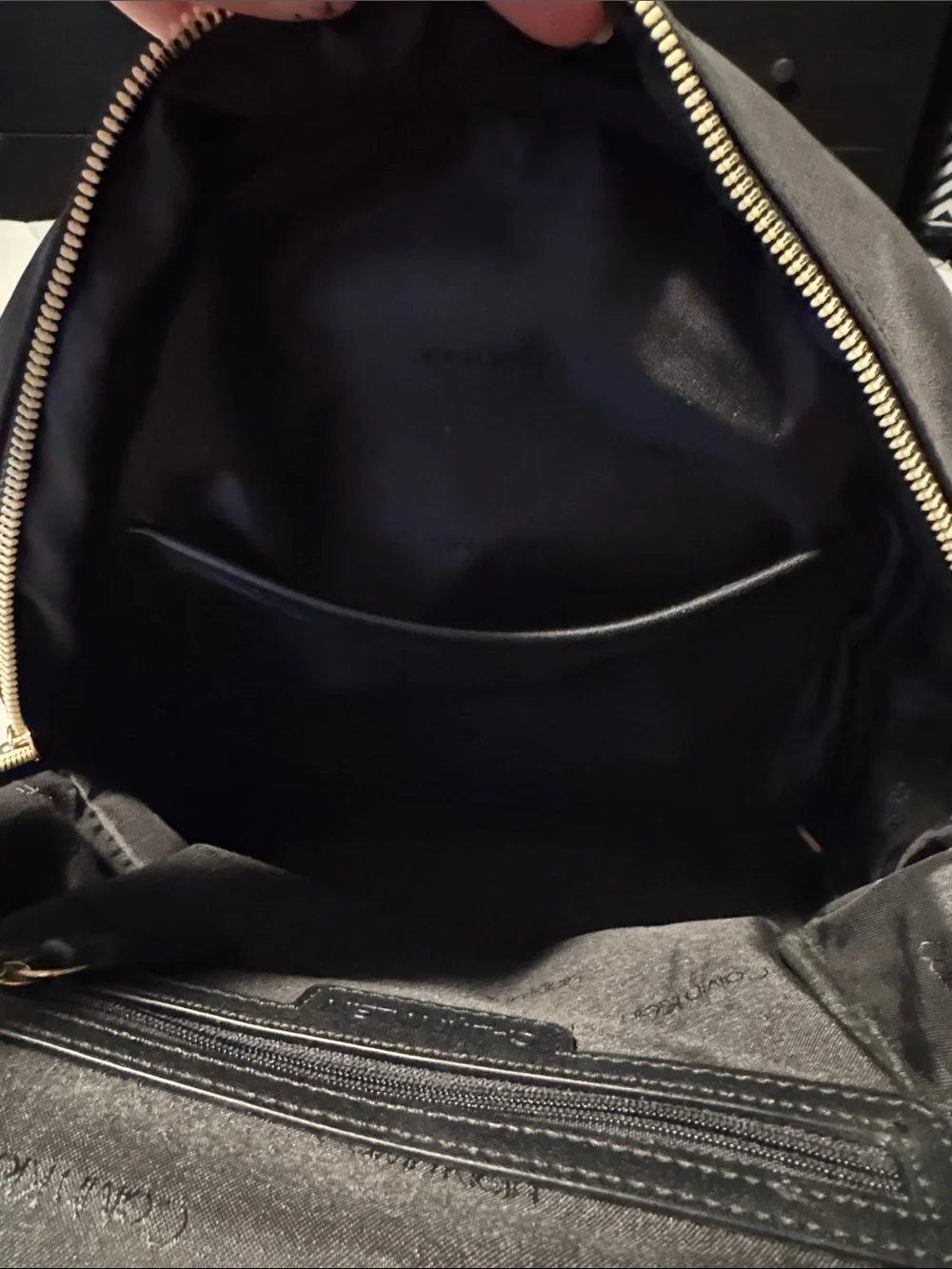 Black Designer Nylon Mini Backpack - Calvin Klein
